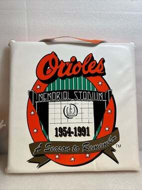 Vintage Baltimore Orioles Memorial Stadium 1954-1991 Esskay Franks  Seat Cushion